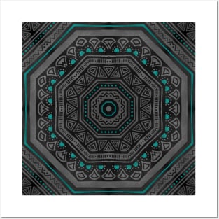 geometric mandala Posters and Art